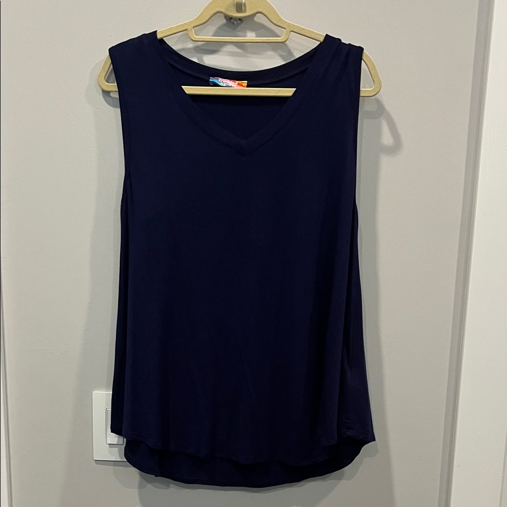 Classic Navy Sleeveless Top